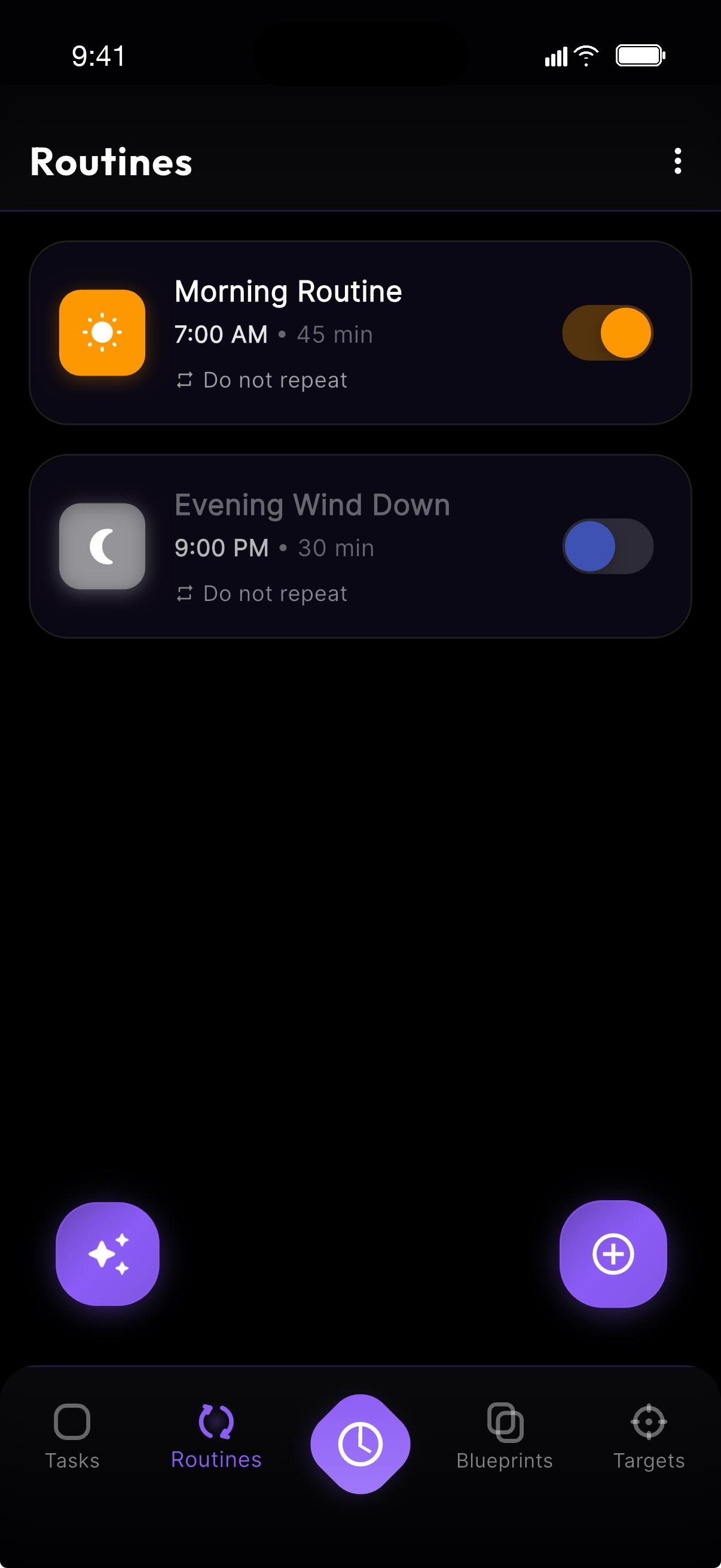 KroNav Routines View